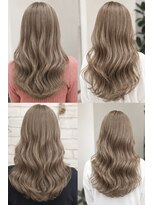 ルノヘアー(Lunohair)&nbsp;大人可愛いハイトーンレイヤー×ミルクティーベージュ×秋カラー