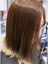 アース 会津若松店(HAIR&MAKE EARTH)&nbsp;ナチュラルブラウンの艶感ミディアム