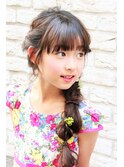 [kids]編みおろしアレンジ［ヘアーアレンジ］