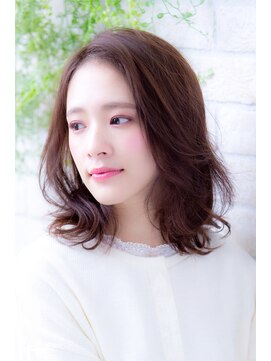 エルデ ナインズ ヘアー スタンド 川口店(elde 9's HAIR STAND) プリカール&シルキーチョコレートの大人ガーリーモードヘア