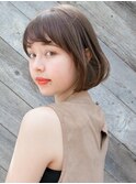 王道内巻きワンカールボブ