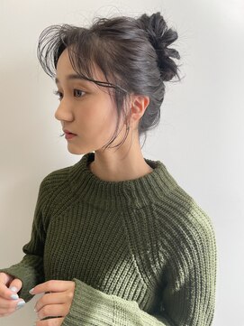 シェノン 西梅田(CHAINON) 前髪/レイヤーロング/レイヤーボブ/ヘアアレンジ/グレーベージュ