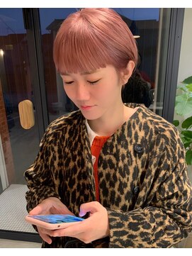 マタン(MaTiN) ペールピンクマッシュショート