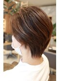 襟足スッキリショートボブ　CALI・田町・三田・美容室・CHIAKI