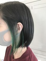 ヘアメイク ルエル(Hair Make Ruelle) インナーカラー×グリーン