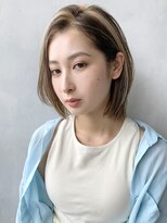 アイティーバイアルバム 藤沢店(IT by ALBUM)&nbsp;ナチュラルストレートボブ_カーキグレージュマッシュ_38147