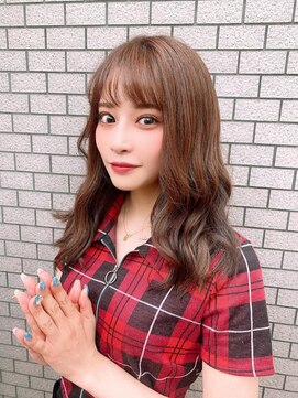 リア(Lia by KENJE) Lia＆汐見悠佑　前髪ありベージュカラー