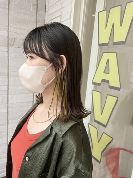 ウェイビー(WAVY) インナーイエローxハイライト