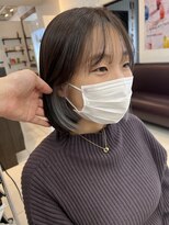 ヘアアンドデイスパ アグー(hair&dayspa AGU) チラ見せイヤリングカラー ホワイトシルバー