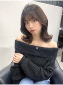 小顔に見えるくびれヘア レイヤーカット 透明感カラー KAKO