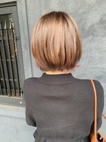 ニュートライズ(NEUTRIZE) 艶髪ショートボブ×ピーチブラウン