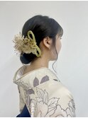 【BelleCoupes】卒業式 袴着付け まとめ髪 和装ヘアアレンジ大阪