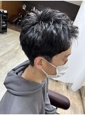 メンズショートパーマ