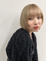 ロンドソレイユ 池袋(Lond soleil) ボブ/前髪カット/レイヤーカット×ケアブリーチ/デザインカラー