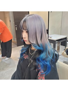 フェイブ(Fave) ハイトーンカラー ホワイト×ペールブルー&ブルーグラデーション