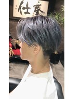 天翔&nbsp;★中浴佑星★ 天翔/ケアブリーチ/グレー/シルバー/メンズカット