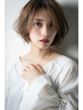 カバーヘア ブリス 上尾西口店(COVER HAIR bliss) オンブレステップボーンカットひし形ショートw上尾20代30代40代