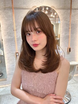 ロンド エスポワール 錦糸町(Lond espoir) ■ デザインカラーレイヤーカットウェットヘアオリーブベージュ