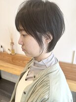 ビューエヒメ(VIEW EHIME)&nbsp;小顔カットショートボブ大人可愛いアッシュオリーブ