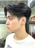 メンズ/センターパート/アップバング/ニュアンスパーマ