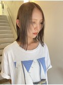 オリーブグレージュ（ブリーチ１回）