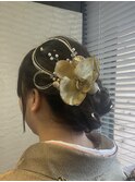編み込みヘアセット