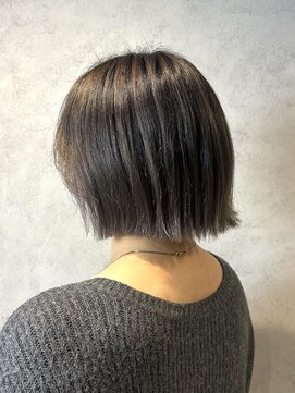 ラック(LUCK) バレイヤージュ/船橋/くすみベージュ/細めハイライト