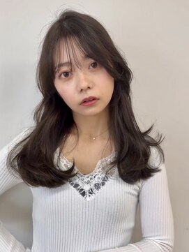 アースコアフュールボーテ 川越店(EARTH coiffure beaute) ナチュラルベージュ_ヨシンモリ_顔周りレイヤー_レイヤーカット