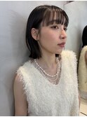 ブリーチなしカラー伸ばしかけヘア簡単スタイリング小顔ヘア