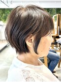 ダウンパーマ/似合わせ/くびれショート/縮毛矯正