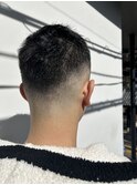 フェードカットスキンフェードスパイキーショートメンズパーマ