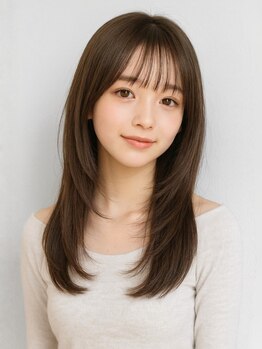 アイリス 天文館店(AIRIS)の写真/韓国風ヘアや顔周りレイヤーカットが高評価の鹿児島美容室♪顔タイプや顔型を見極めたカットで小顔見せも◎