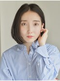 丸みショート・ボブ/丸顔/前髪あり/絶壁解消/30代/40代/50代