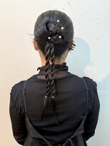 シティ(sity.)&nbsp;天神　顔まわりレイヤーカット　ヘアセット　ブリーチなしカラー