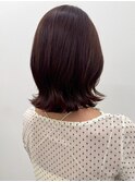 大人ガーリー/ダークアッシュ/似合わせカット/ミディアムレイヤ
