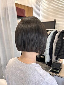 ネオリーブウリ 二子玉川店(Neolive uri) ミディアムヘア暗めカラーデザインカラーフェイスフレーミング