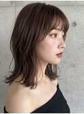 フェイスフレーミングルーツカラー天使の羽バングネオウルフボブ