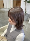 ラベンダーブラウン×ミディアムレイヤー