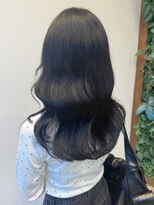 ロックス バイ マグ 松本(rocks BY MAG) ブリーチなしカラー◎透明感ブルーブラック×艶髪グレージュ