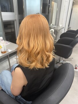 エイト プラット 渋谷2号店(EIGHT plat) ペールオレンジ オレンジベージュ ハイトーンカラー 5/29
