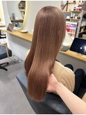 【うる艶】透明感×オレンジベージュブラウン