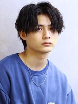 エス 新宿(es.)&nbsp;シャドウパーマ/センターパート［新宿/メンズ/men's］