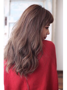 ラフィス ヘアー コパン 小倉店(La fith hair copain) グレージュピンク☆秋冬色気ロングスタイル