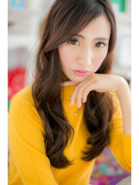 ミック ヘアアンドメイク アップ 駒込店(miq Hair&Make up) 暗髪エアリーロングで、ほんのり大人セクシー