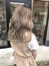 ヘアスタジオ ノーム(HAIR STUDIO NOME) バレイヤージュ　ミルクグレー