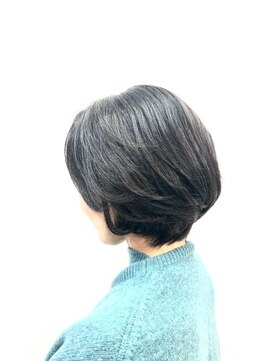 クオリス 上福岡店(QUALIS) 小顔補正立体カット×ナチュラル丸みボブ 10代20代30代40代50代