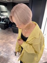 リンドトウキョウ(LINDO TOKYO)&nbsp;my13_ショート×ピンクミルクティーベージュ/ハイトーン/Wカラー