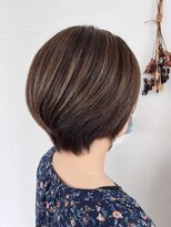 ヘアスタジオ ブリエ(HAIR STUDIO BRILLER)&nbsp;2022 Ａ/Ｗ ショートボブ × ベージュ　× ハイライト