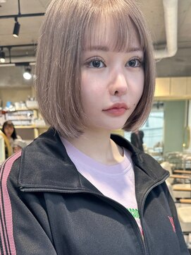 ティア(Tia.) 縮毛矯正/髪質改善トリートメント/ミディアムヘア/グレージュ