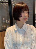姫カット　ウルフヘア　顔まわり　ボブ暖色カラー【大宮美容室】